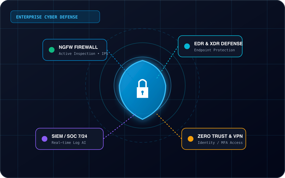 Nokta Bilişim Kurumsal Siber Savunma ve Next-Gen Firewall Mimarisi